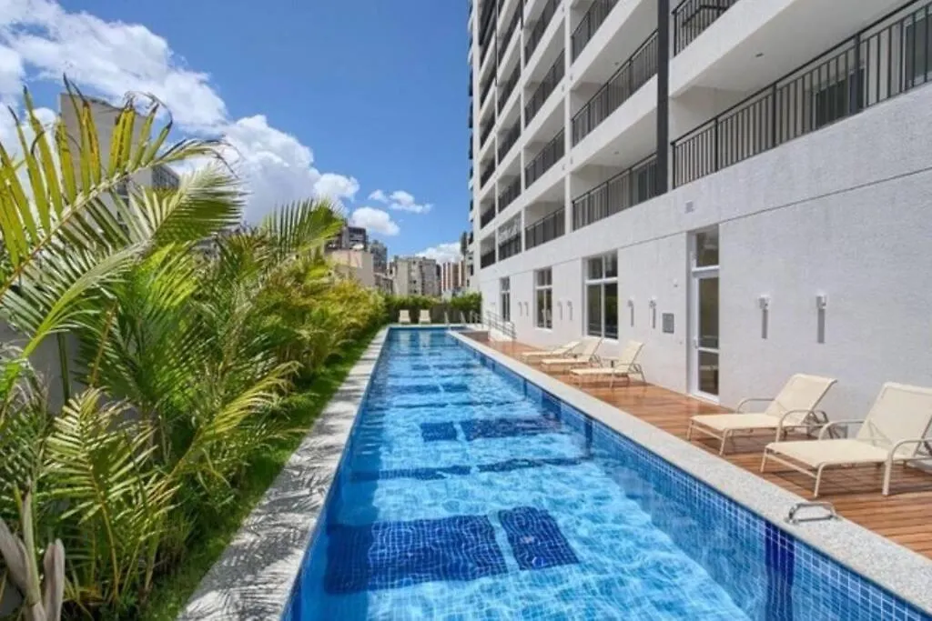 Flat Sensacional 4 Pessoas Em Condominio Moderno 2 Suites Climatizados Sao Paulo Apartment