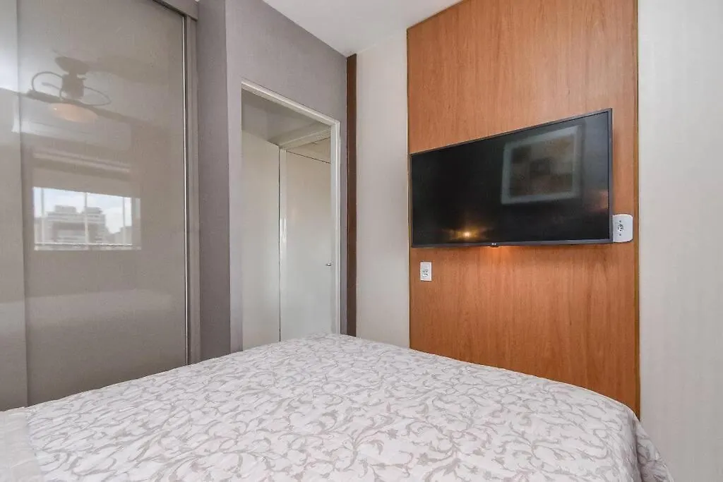 Flat Sensacional 4 Pessoas Em Condominio Moderno 2 Suites Climatizados Sao Paulo Apartment